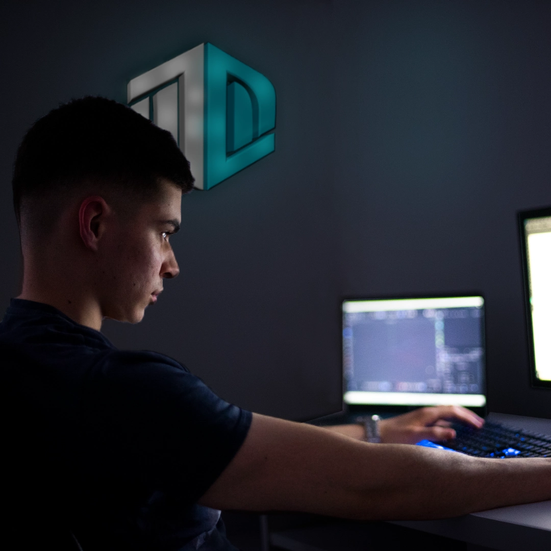 Denis working on video editing - Short-Form Content Specialist